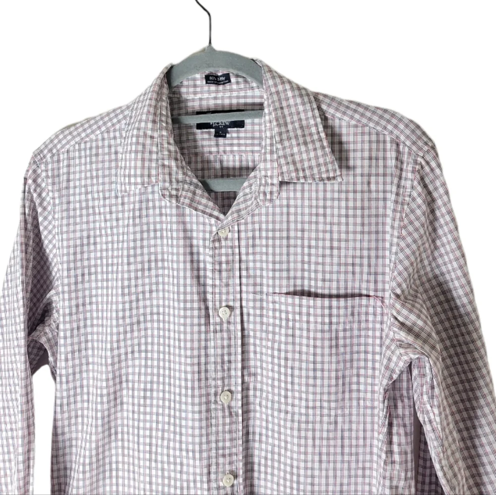 Thompson Shirtings by J. Crew 80's 2 ply men button down plaid shirt size small